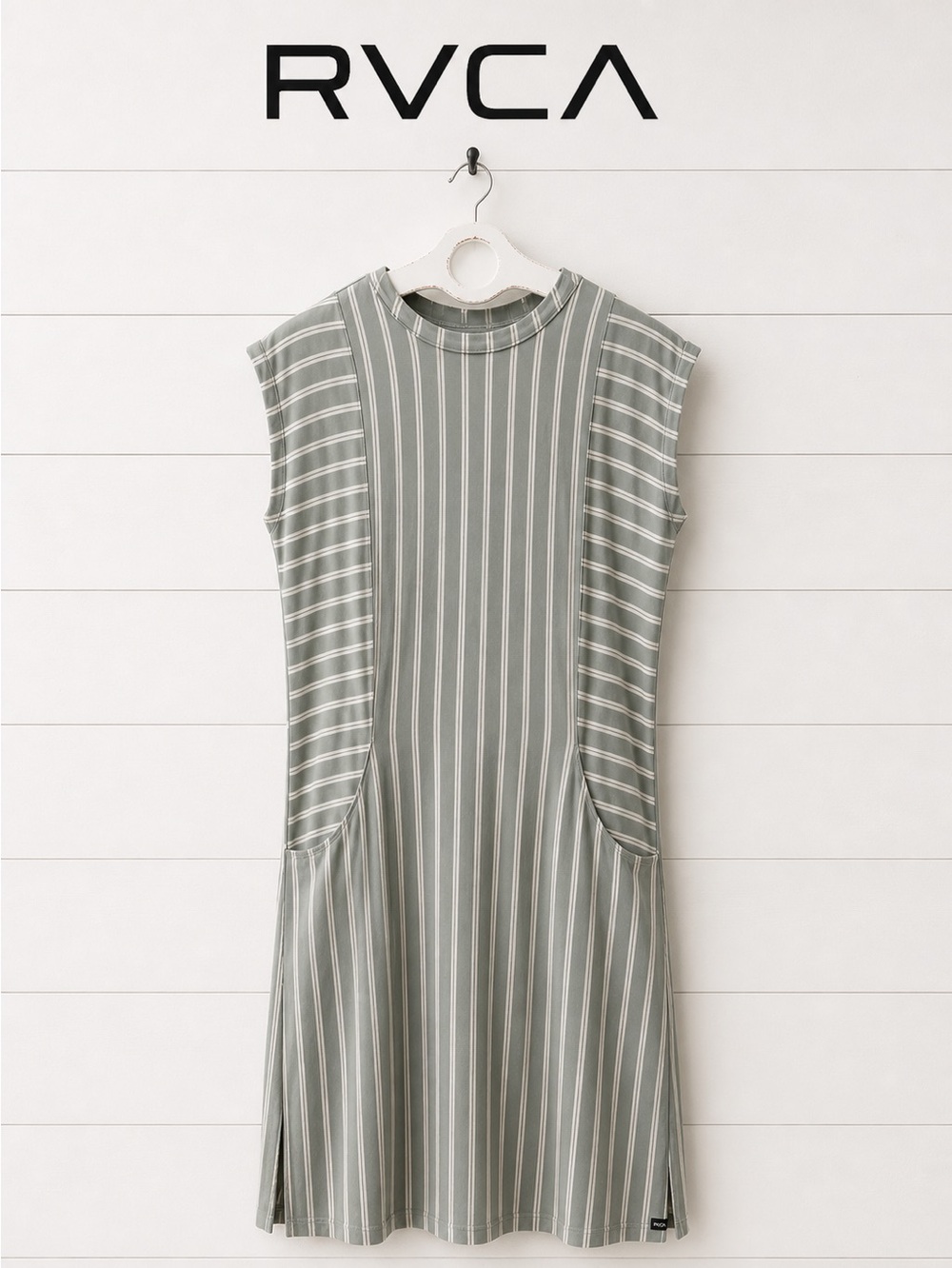 RVCA Green and white dress size L